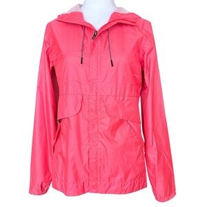 Under Armour Women’s Hooded Windbreaker Fuchsia Pink Rain Jacket Sz XS